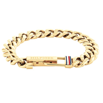 Ανδρικό βραχιόλι χειροπέδα Tommy Hilfiger 2790665 από ατσάλι σε χρυσό χρώμα.